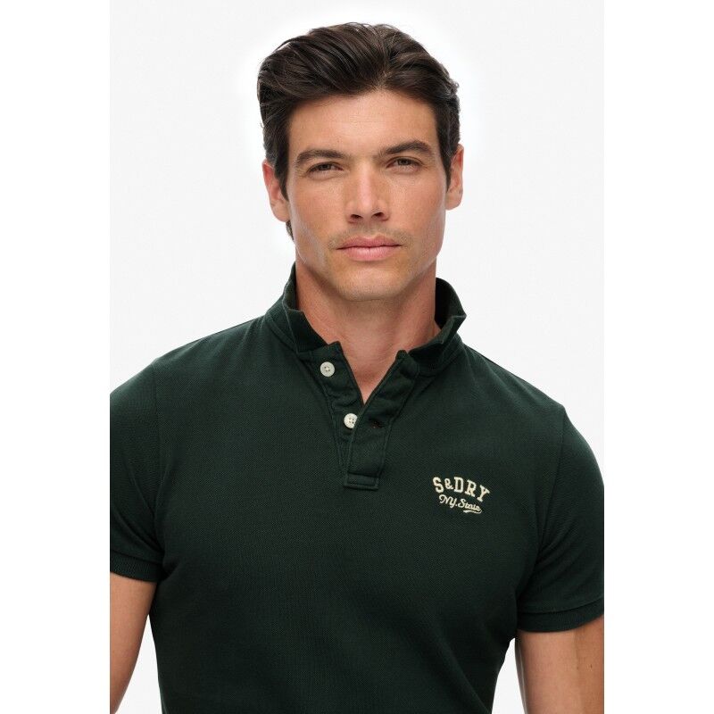 Superdry Vintage Athletic Emb Polo - Pánské triko | Hardloop
