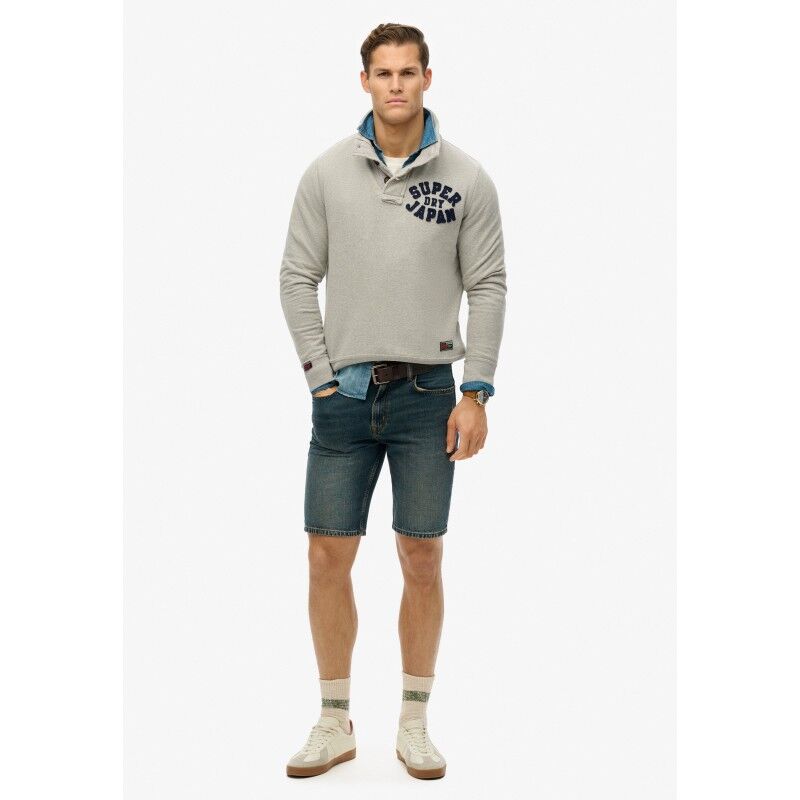 Superdry Vintage Athletic Henley Sweat - Sweatere - Herrer | Hardloop