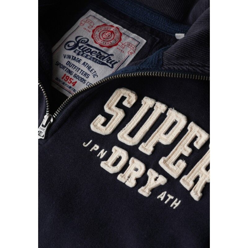 Superdry Vintage Athletic Zip Half-Zip - Jumper - Men's | Hardloop
