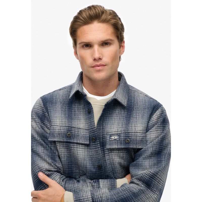 Superdry Wool Miller Overshirt - Chemise homme | Hardloop