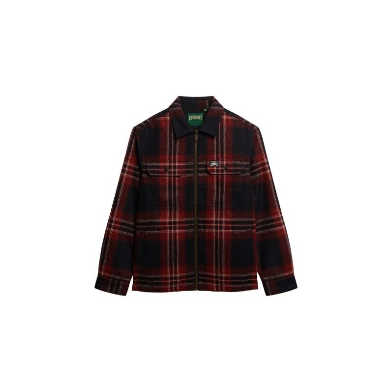 Superdry Wool Miller Zip Overshirt - Veste homme | Hardloop