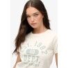 Superdry Ath Graphic Fitted Tee - T-shirt femme | Hardloop