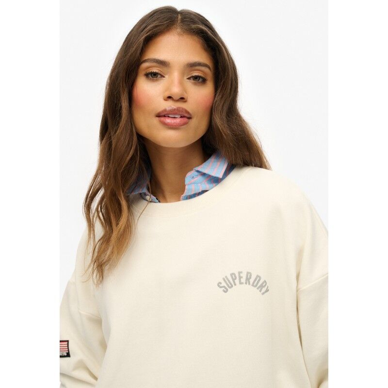 Superdry Athletic Relaxed Printed Crew - Jumper - Women's | Hardloop