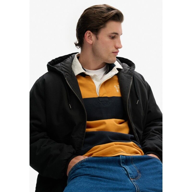 Superdry Canvas Surplus Hooded Jkt - Talvitakki - Miehet | Hardloop
