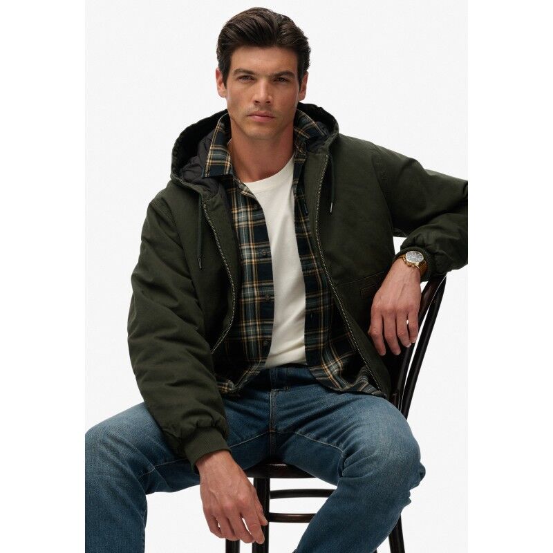 Superdry Canvas Surplus Hooded Jkt - Coat - Men's | Hardloop