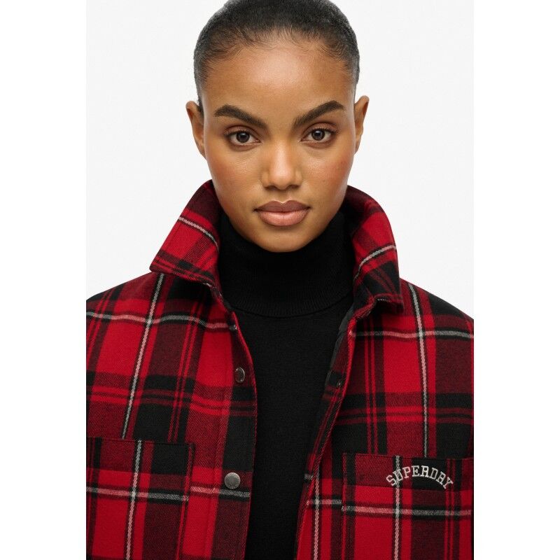 Superdry Check Lined Shirt - Veste femme | Hardloop