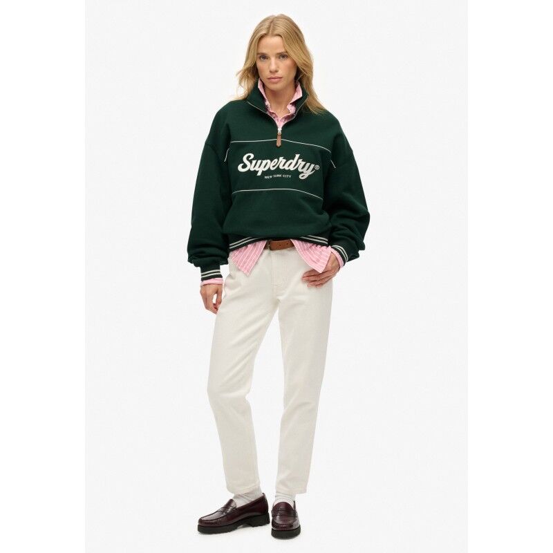 Superdry Country Club Loose 1/4 Zip - Pullover - Damen | Hardloop