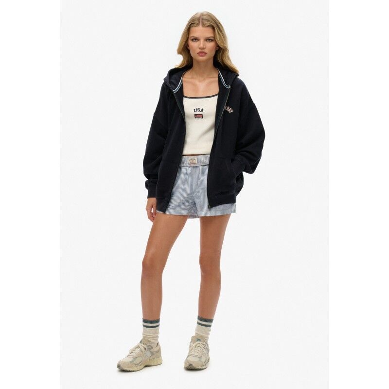 Superdry Athletic Ess Oversized Ziphood - Felpa con cappuccio - Donna | Hardloop