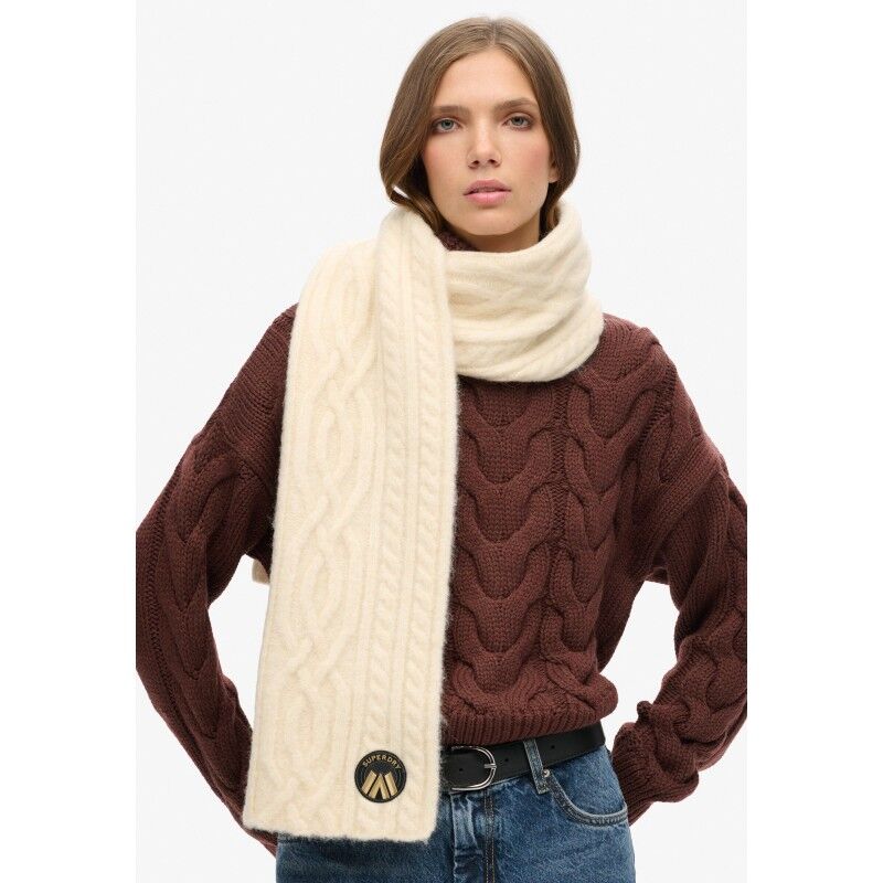 Cable Luxe Knit Scarf - Scarf - Women's