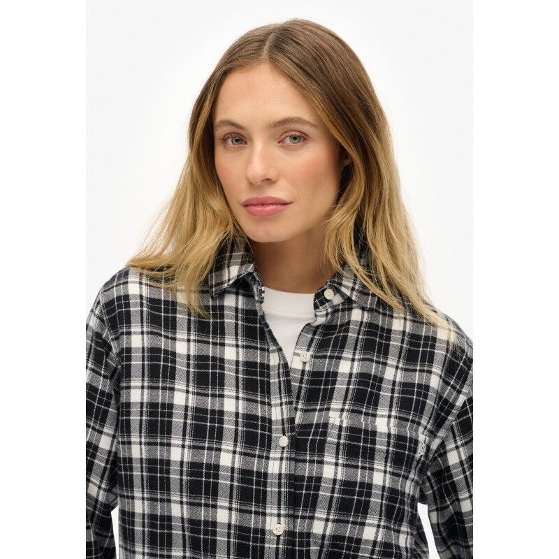 Superdry Check Flannel Boyfriend Shirt - Camicia - Donna | Hardloop