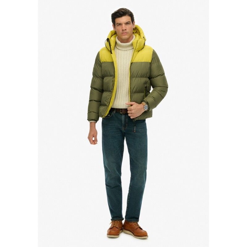 Superdry Colourblock Hooded Puffer Jkt - Giacca sintetica - Uomo | Hardloop