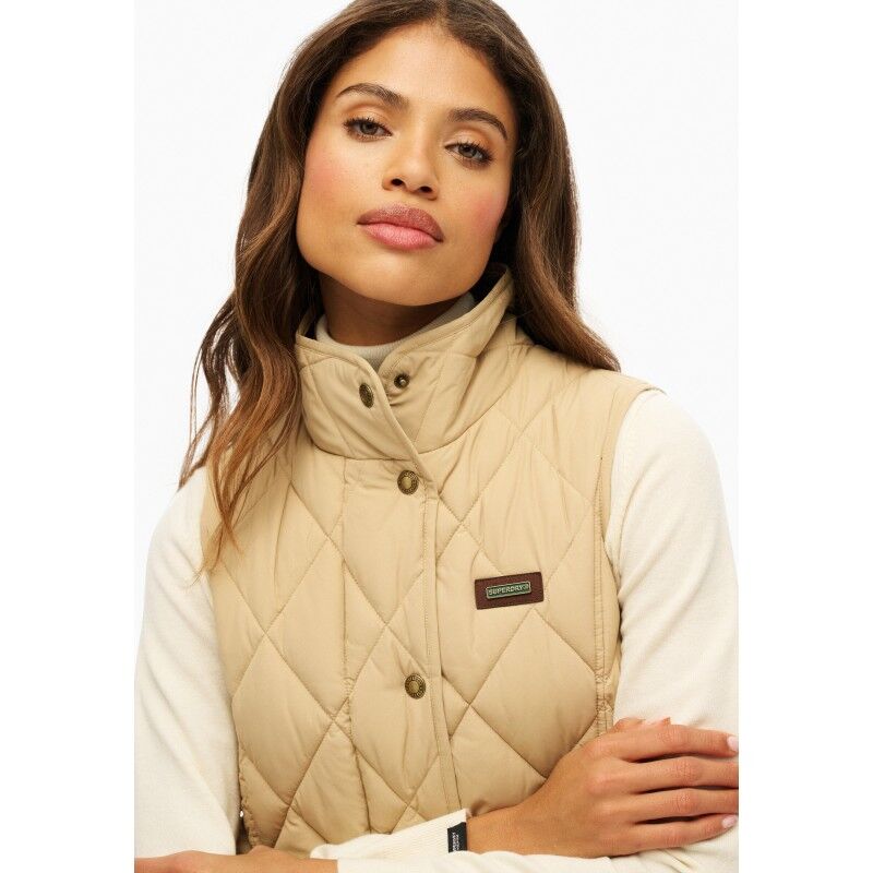 Superdry Cord Trimmed Liner Gilet - Chaleco - Mujer | Hardloop