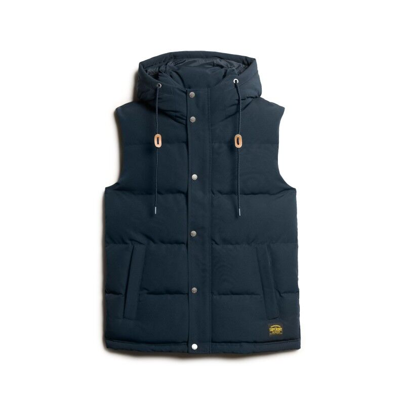 Superdry Everest Hooded Puffer Gilet - Kunstfaserjacke - Herren | Hardloop