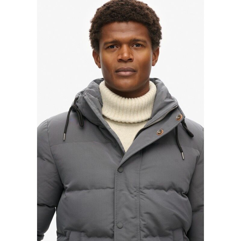 Superdry Everest Short Hooded Puffer - Donsjack - Heren | Hardloop