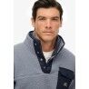 Superdry Fuji Popper Neck Fleece - Polar homem | Hardloop