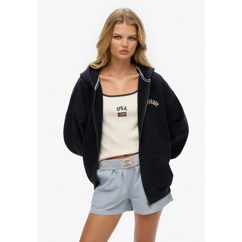 Athletic Ess Oversized Ziphood - Sudadera - Mujer