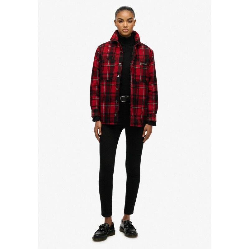 Superdry Check Lined Shirt - Veste femme | Hardloop