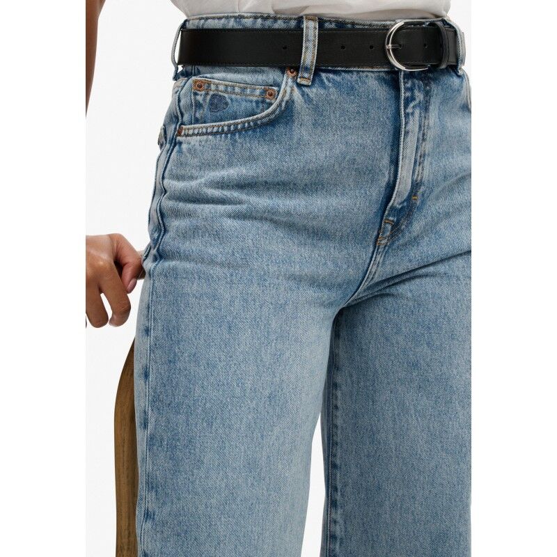 Superdry Organic Cotton High Rise Wide Leg - Spodnie damskie | Hardloop