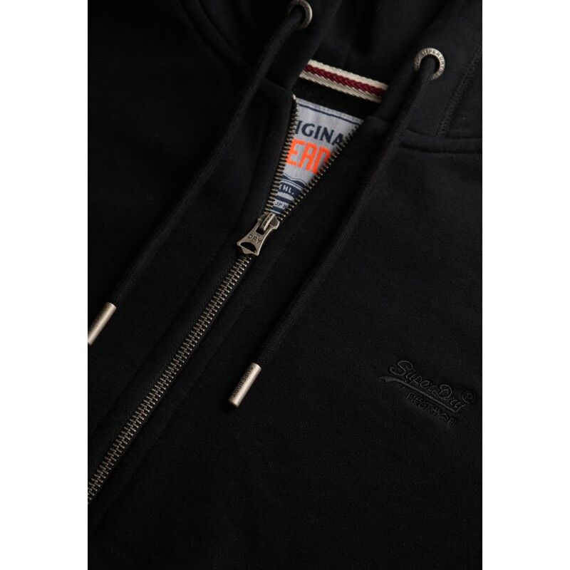Superdry Essential Logo Half Brushed Zip Hoodie - Pánská mikina | Hardloop