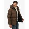 Superdry Hooded Mid Length Sports Puffer - Pánská péřova | Hardloop