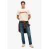 Superdry Classic Core Logo Shadow Tee - T-shirt - Heren | Hardloop