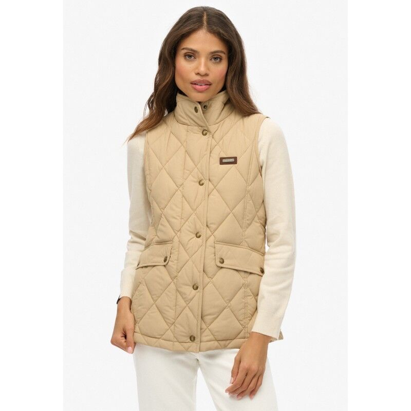 Cord Trimmed Liner Gilet - Dámská vesta