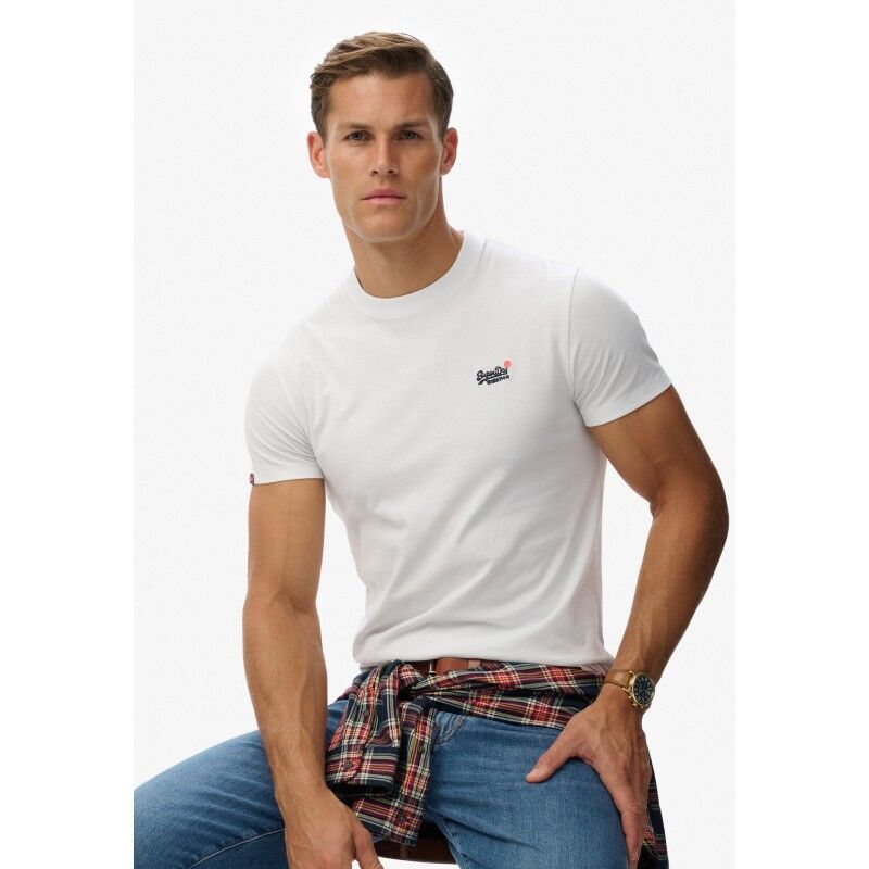 Essential Contrast Emb Tee - T-paita - Miehet