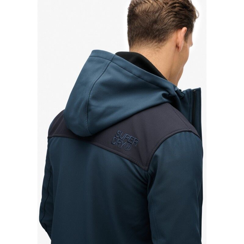 Superdry Hooded Softshell Tech Trekker - Giacca antipioggia - Uomo | Hardloop