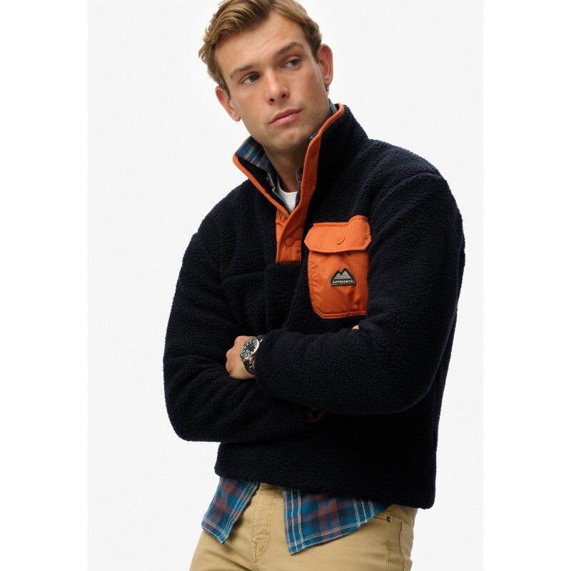 Superdry Fuji Popper Neck Fleece - Fleece jacket - Men's | Hardloop