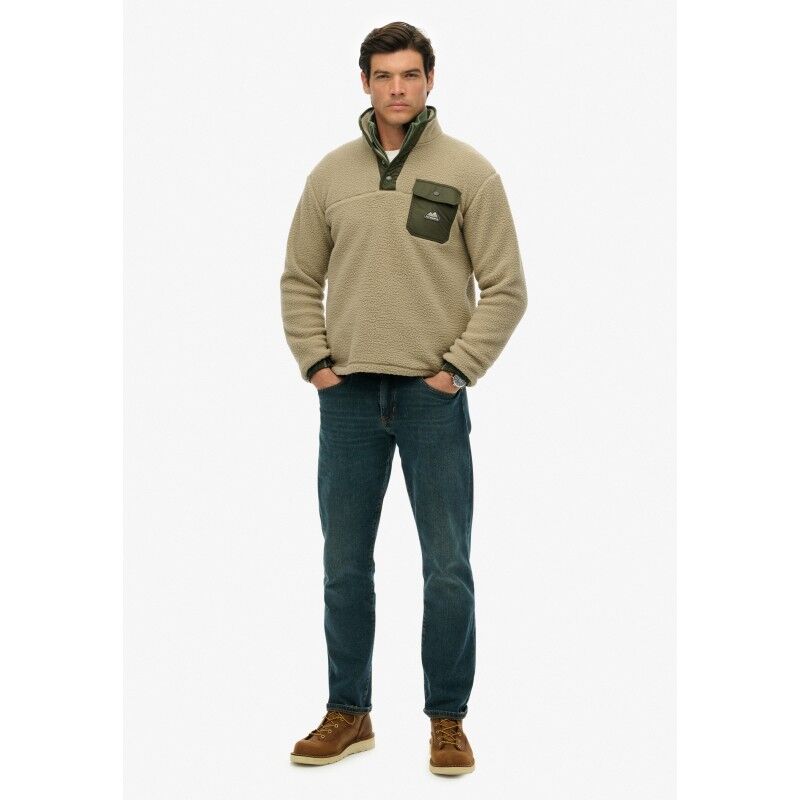 Superdry Fuji Popper Neck Fleece - Fleecejacke - Herren | Hardloop