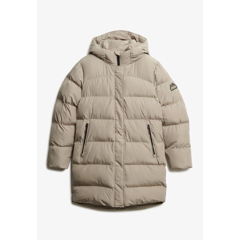 Superdry Hooded Sports Puffer Mid Jkt - Dunjakke - Damer | Hardloop