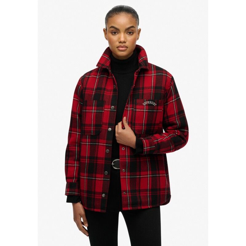 Check Lined Shirt - Jacke - Damen