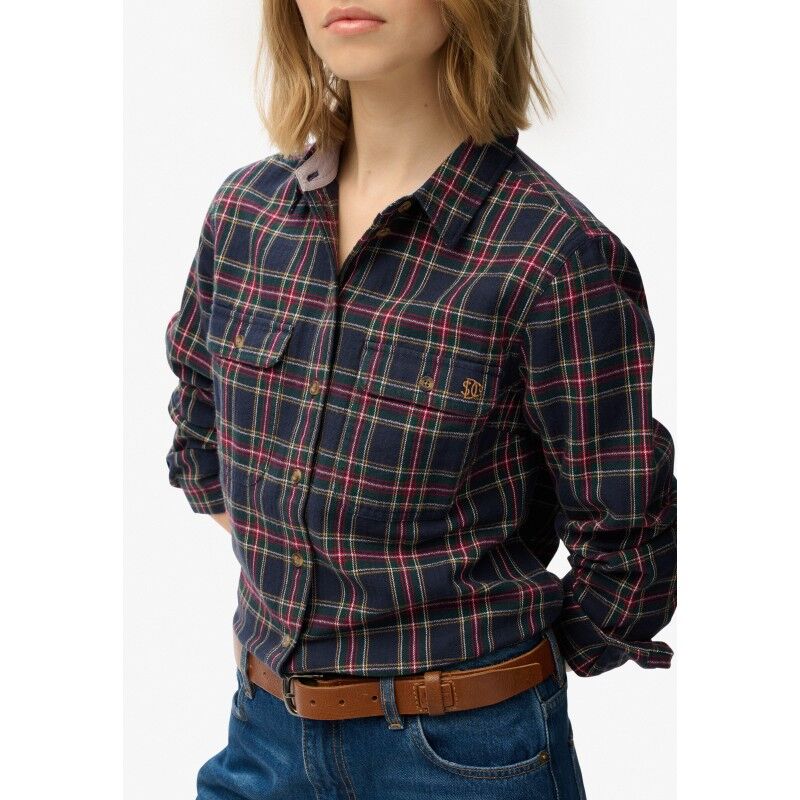 Superdry Lumberjack Check Flannel Shirt - Paita - Naiset | Hardloop