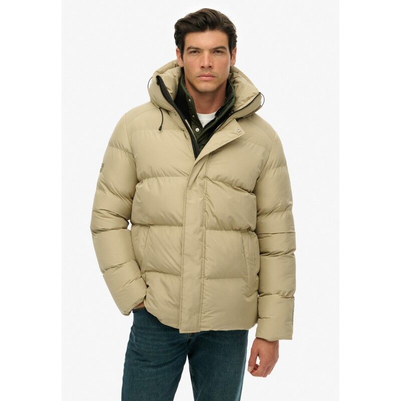 Superdry Hooded Mid Length Sports Puffer - Kunstfaserjacke - Herren | Hardloop