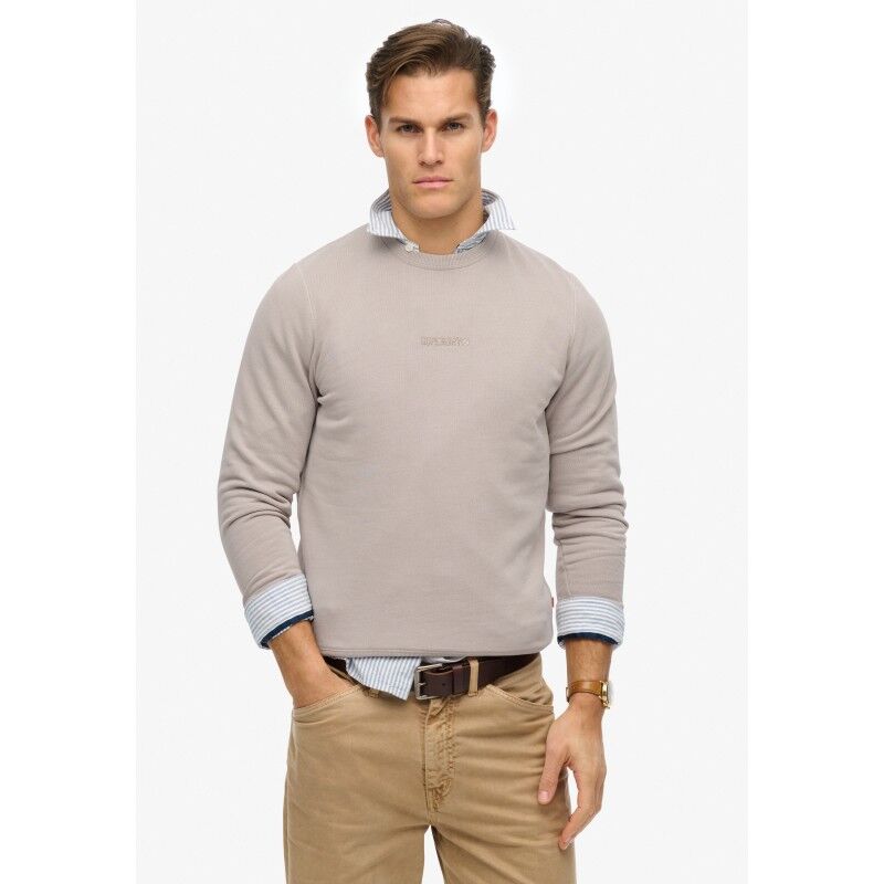 Micro Logo Crew - Sweatshirt sem capuz homem