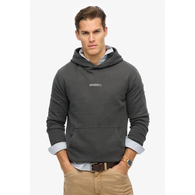 Micro Logo Hood - Hoodie - Herrer