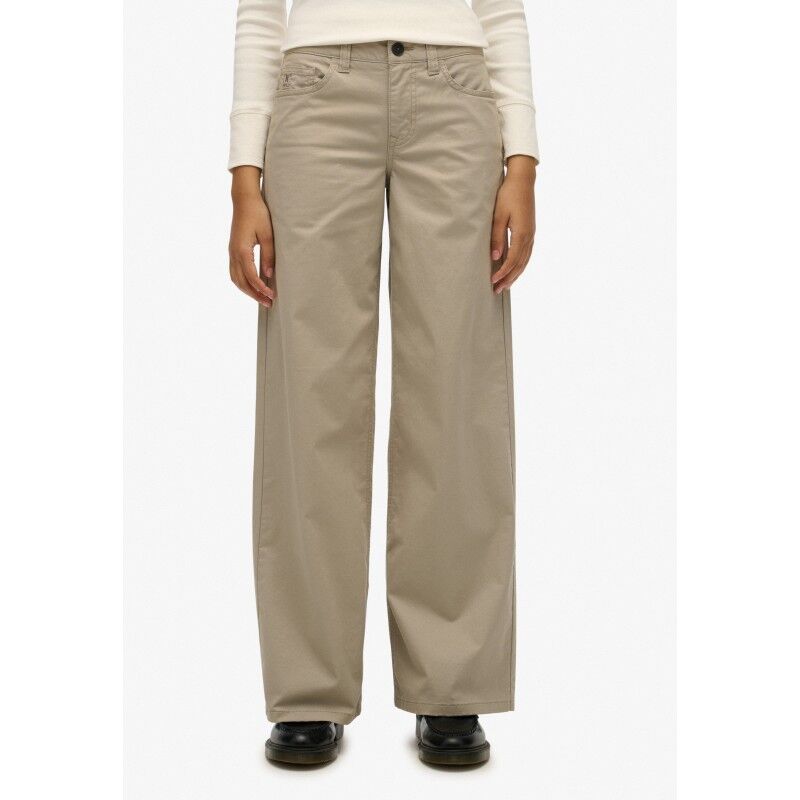 Mid Rise Baggy Chino - Hose - Damen