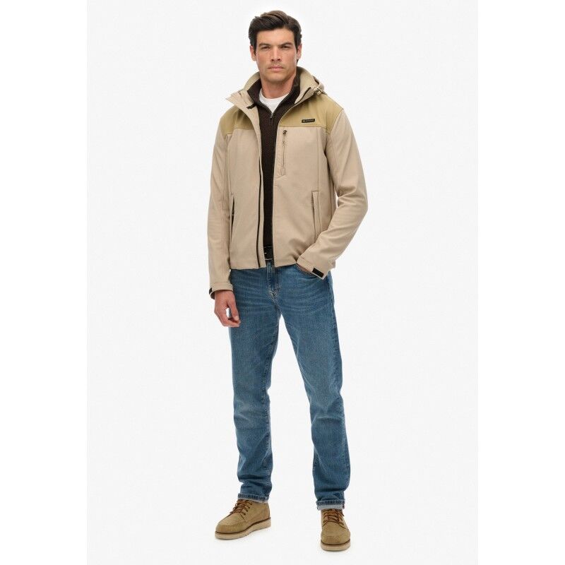 Superdry Hooded Softshell Tech Trekker - Chaqueta impermeable - Hombre | Hardloop