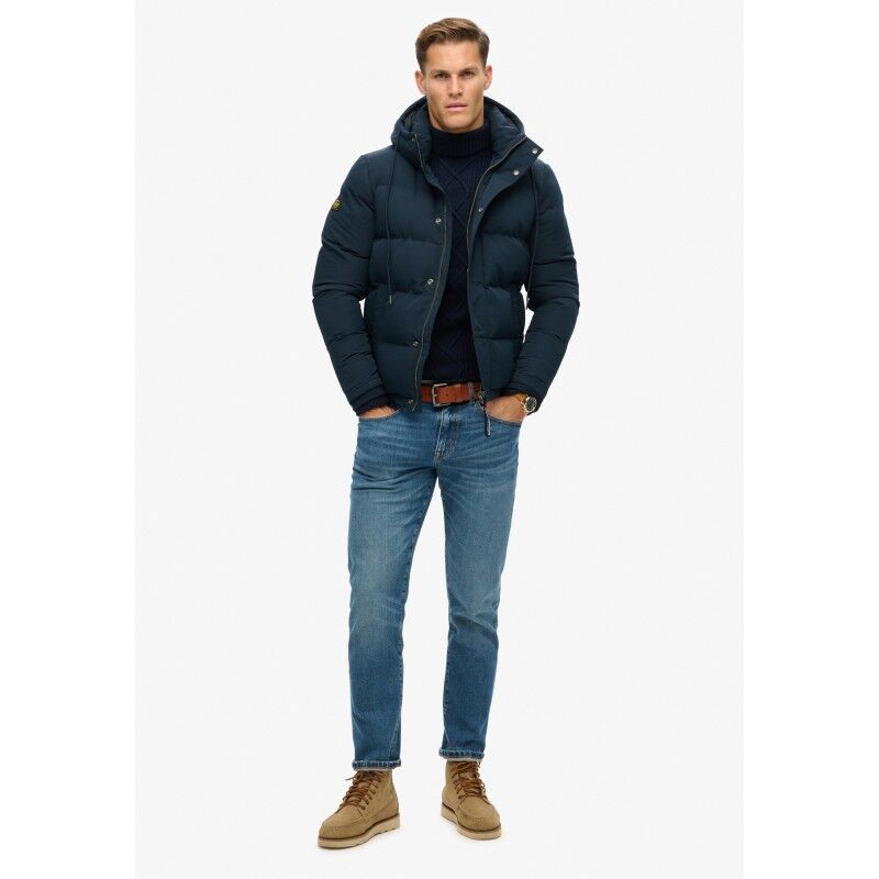 Superdry Everest Short Hooded Puffer - Kunstfaserjacke - Herren | Hardloop