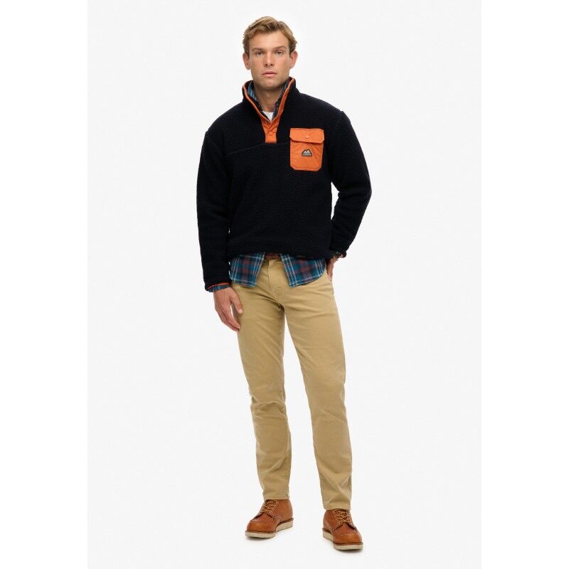 Superdry Fuji Popper Neck Fleece - Fleece jacket - Men's | Hardloop
