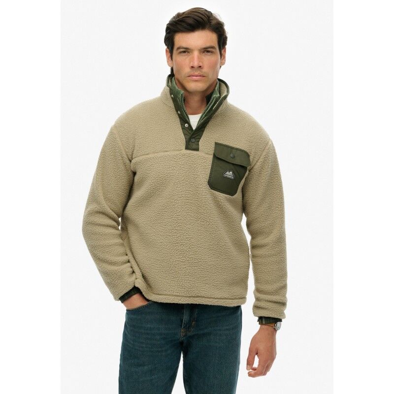 Fuji Popper Neck Fleece - Fleecevest - Heren