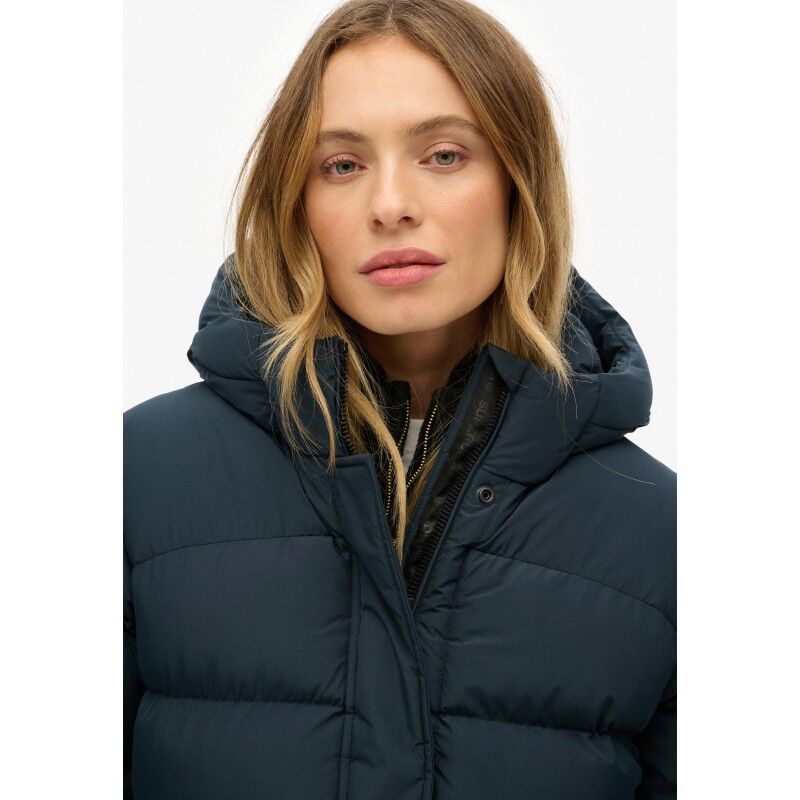 Superdry Hooded Sports Puffer Mid Jkt - Donsjack - Dames | Hardloop