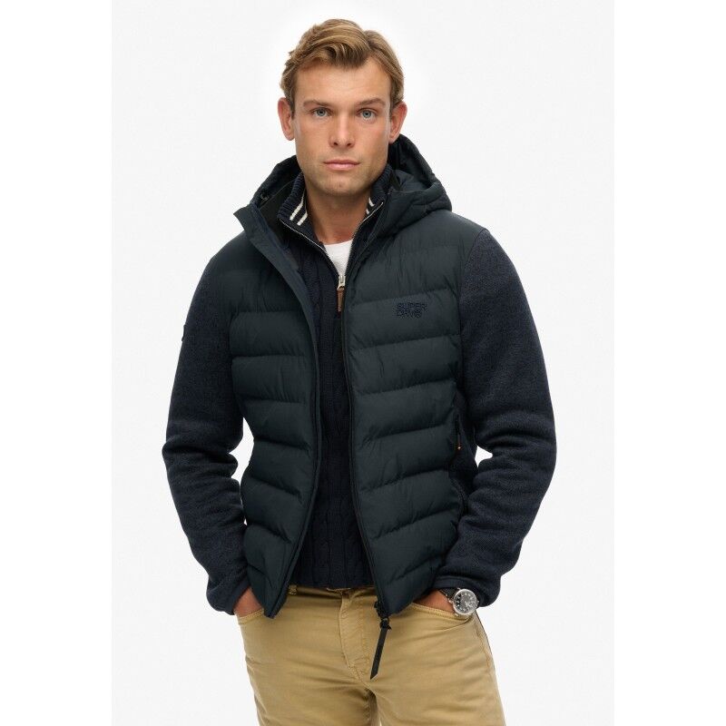 Hooded Storm Knit Hybrid Jkt - Kunstfaserjacke - Herren