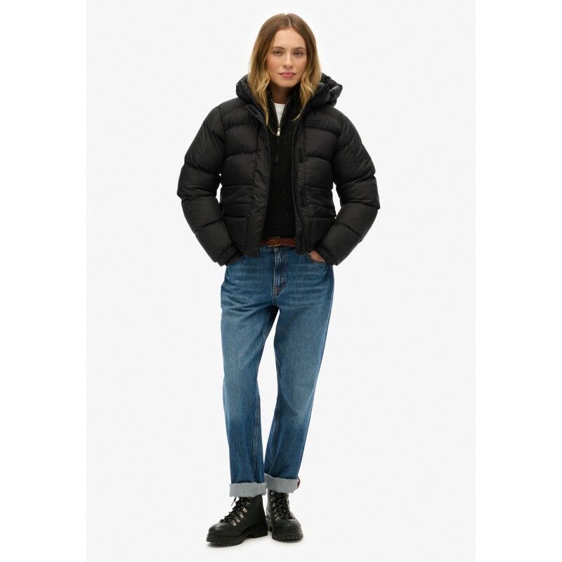 Superdry Black Puffer Jacket - Doudoune femme | Hardloop