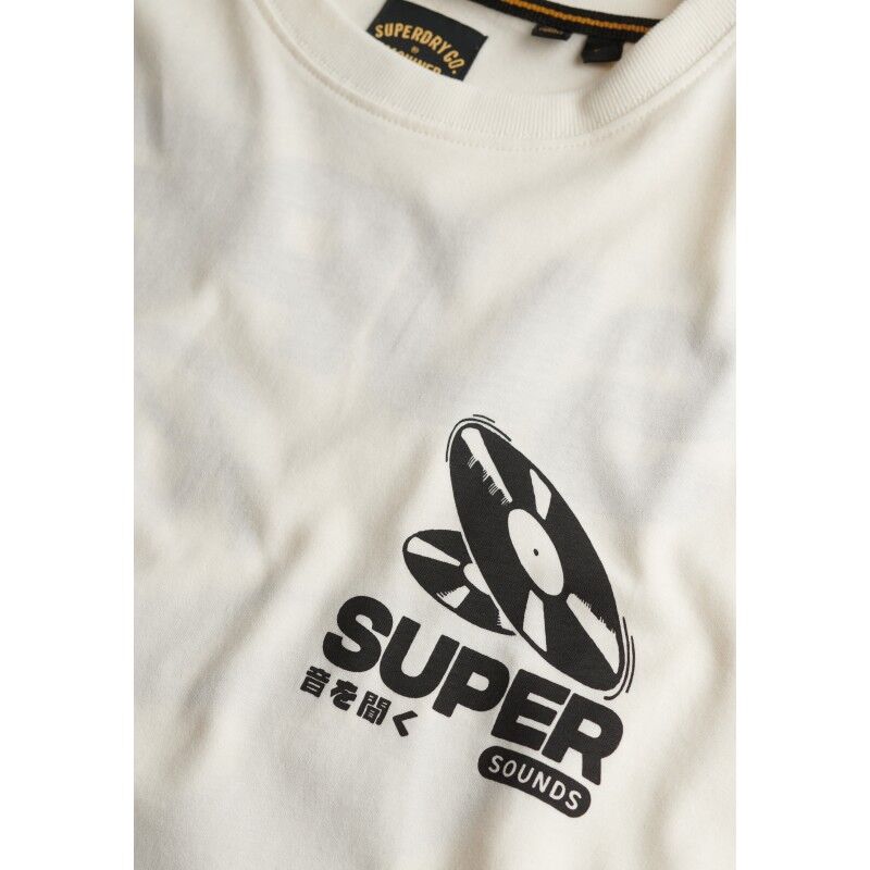 Superdry Record Label Oversized Tee - T-Shirt - Herren | Hardloop