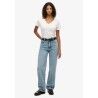 Superdry Organic Cotton High Rise Wide Leg - Byxa - Dam | Hardloop
