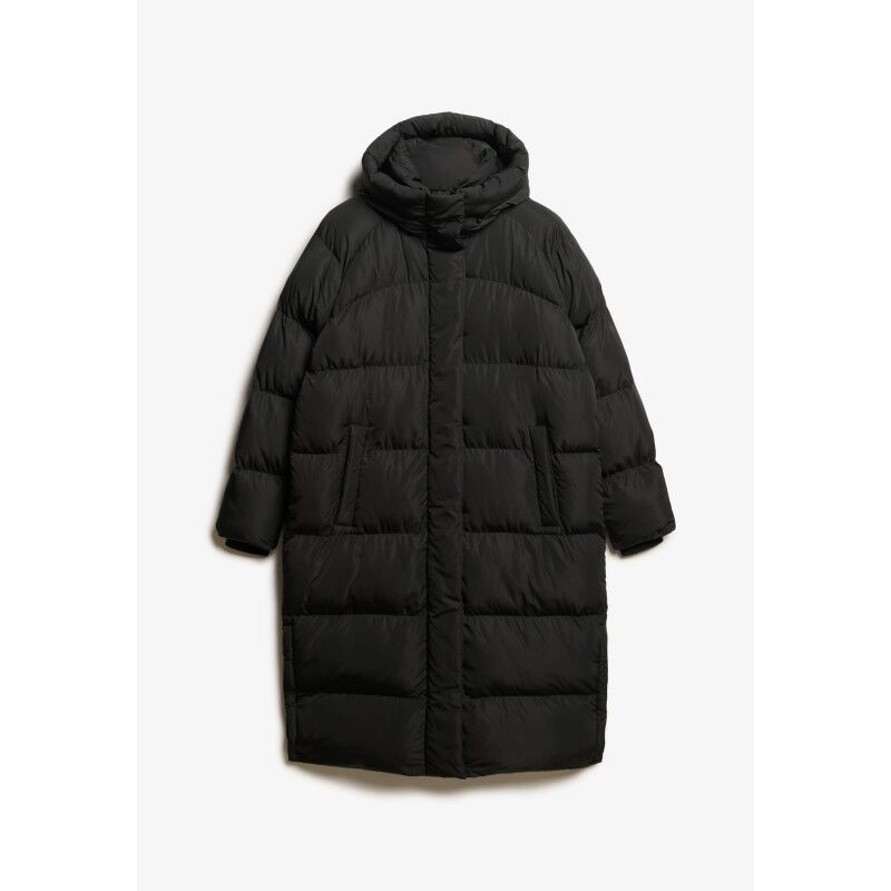 Superdry Longline Hooded Puffer Jacket - Syntetjacka - Dam | Hardloop