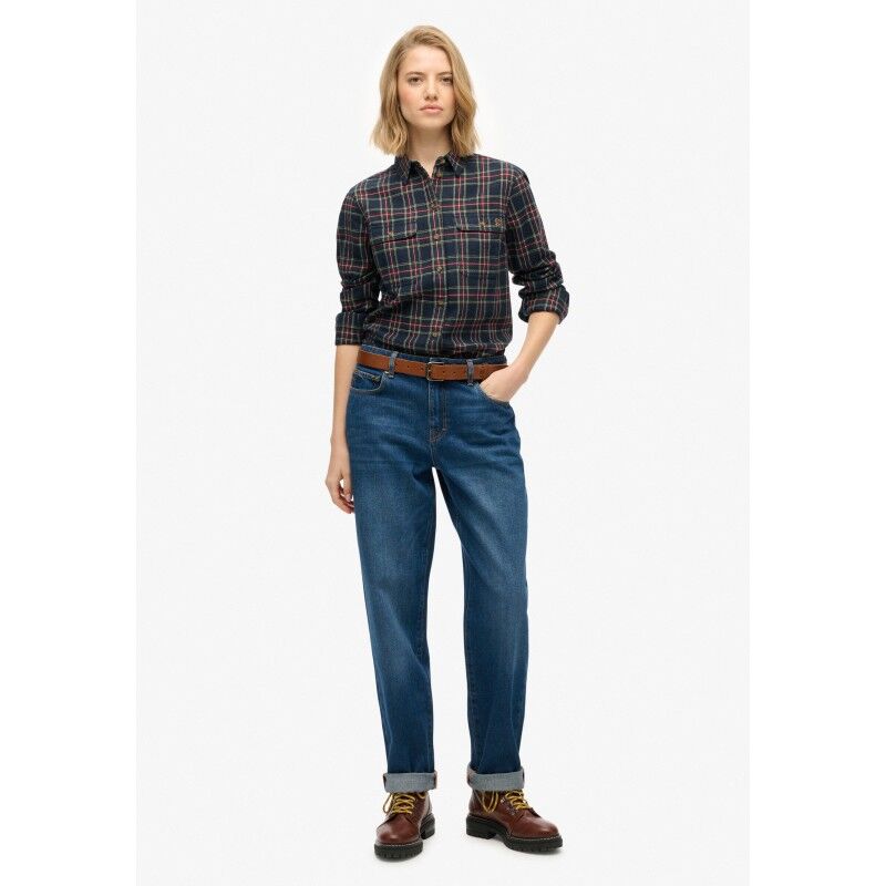Superdry Lumberjack Check Flannel Shirt - Camisa - Mujer | Hardloop