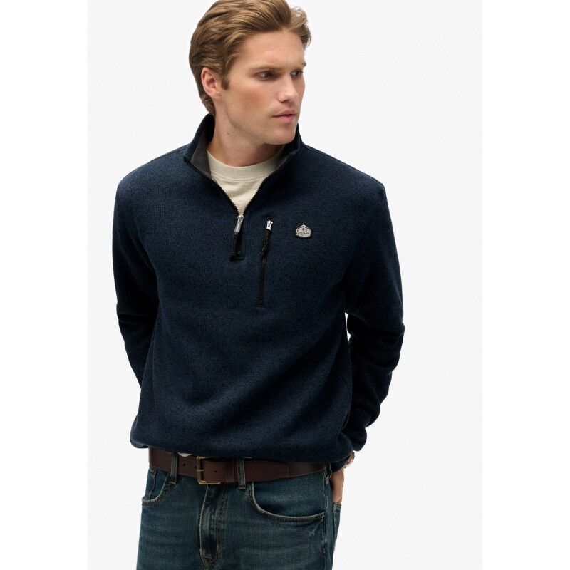 Superdry Storm Fleece Half Zip - Fleecetakki - Miehet | Hardloop