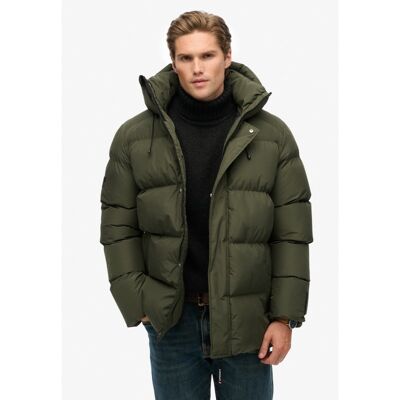 Hooded Mid Length Sports Puffer - Synthetic jacket - Men's